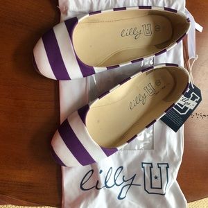 Lily U purple/white shoes